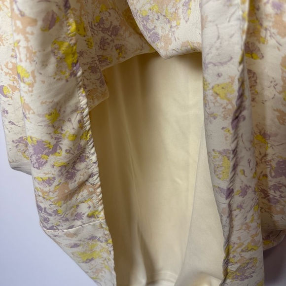 Gilli Floral Puff Sleeve Off Shoulder Smocked Dress Size L - Picture 7 of 7